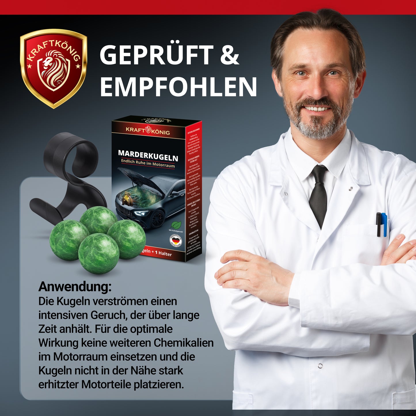 Marderkugeln als Testsieger unter den Marderabwehrsprays