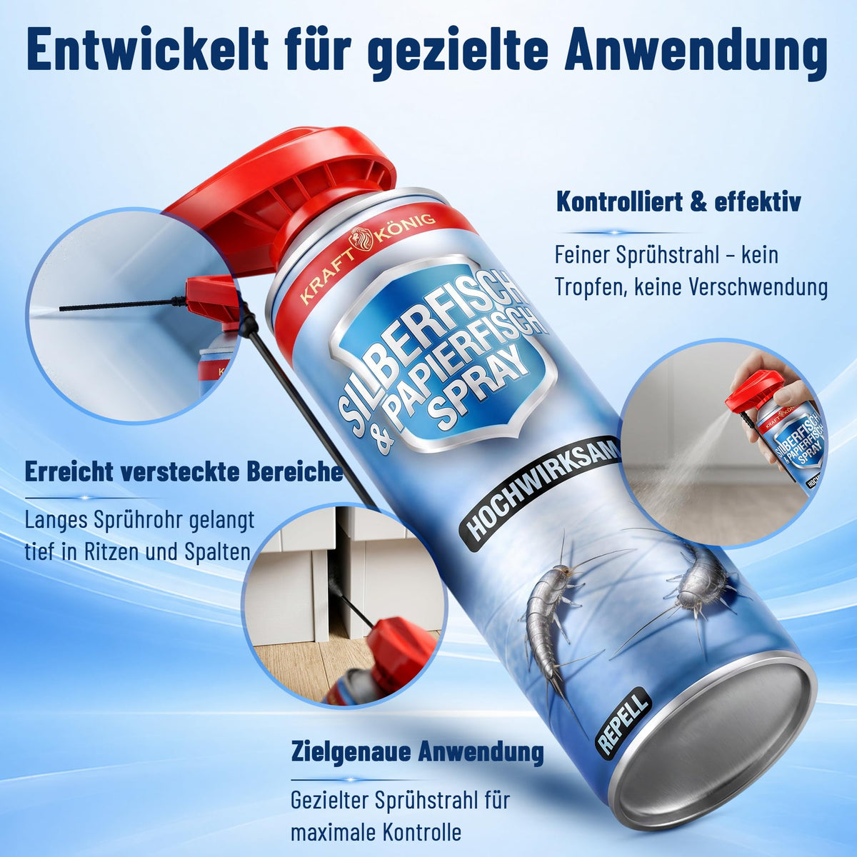 Silberfisch Spray mit Sprührohr – 500ml – Bild 5