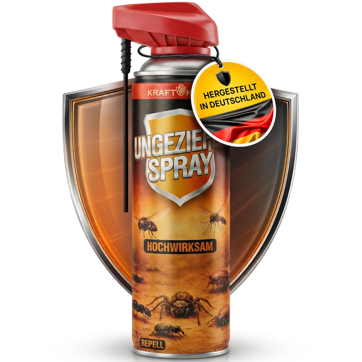 KRAFTKÖNIG Ungezieferspray mit Sprührohr – 500ml