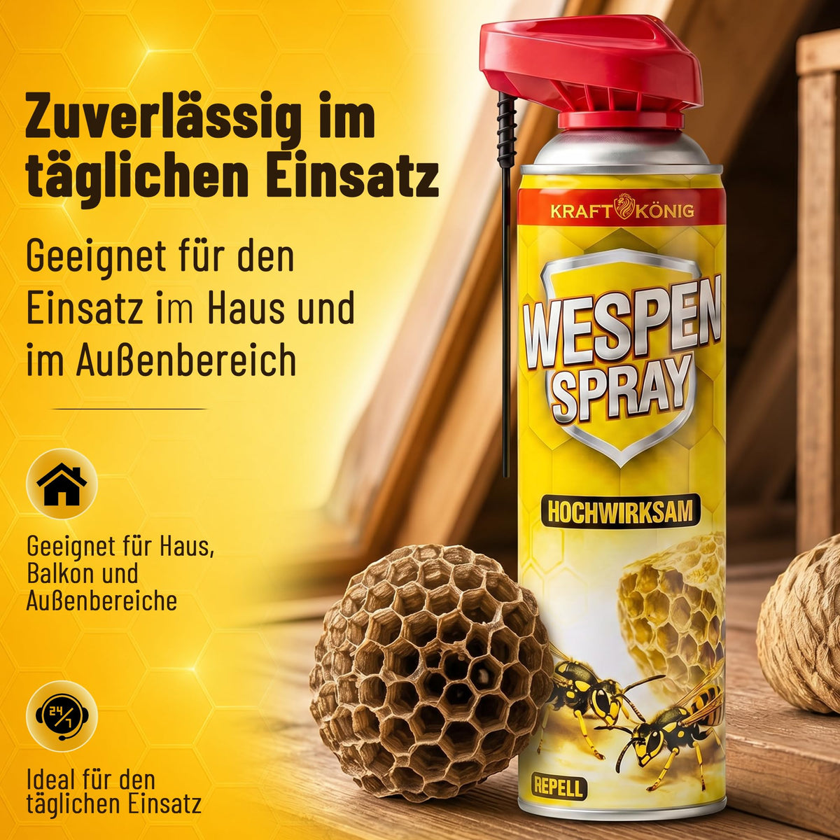 Wespenspray mit Sprührohr – 500ml – Bild 7