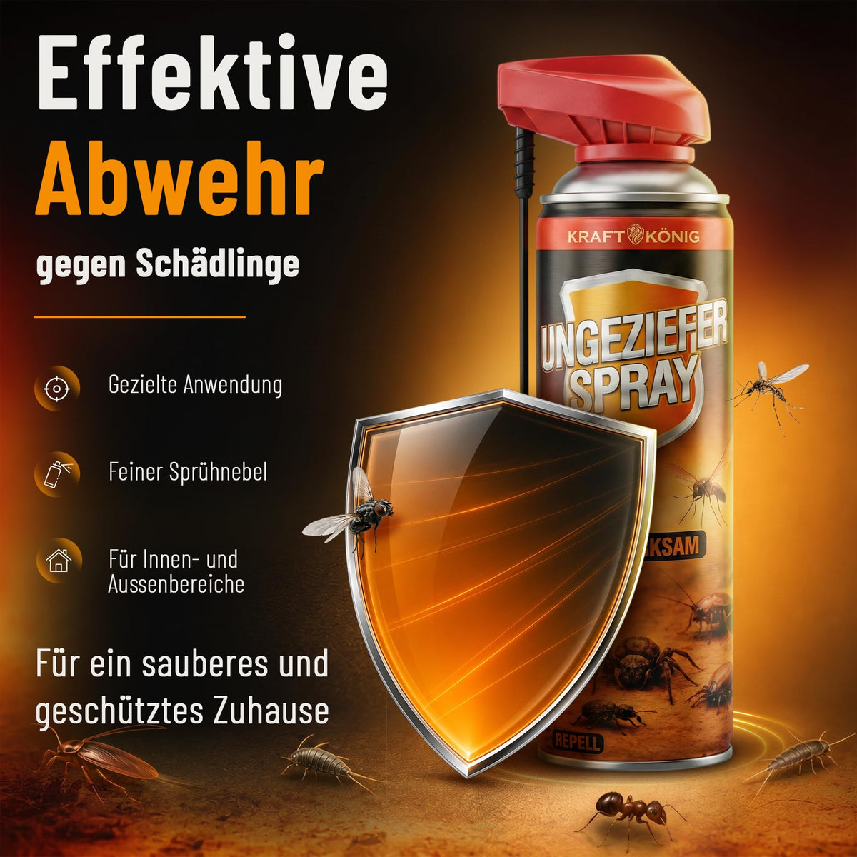 Ungezieferspray mit Sprührohr – 500ml – Bild 2
