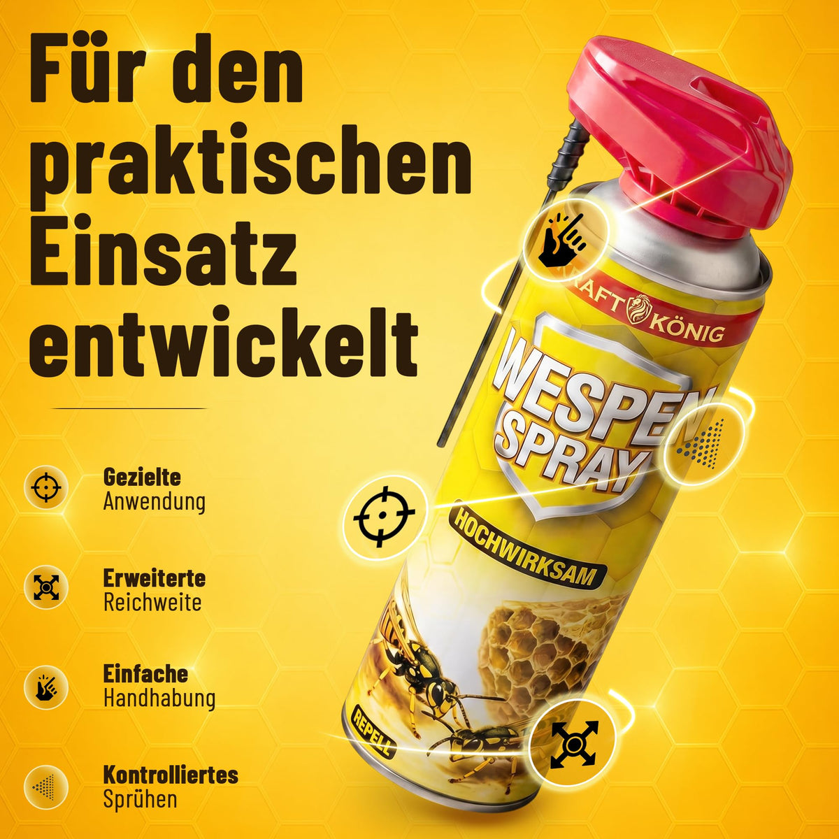 Wespenspray mit Sprührohr – 500ml – Bild 6