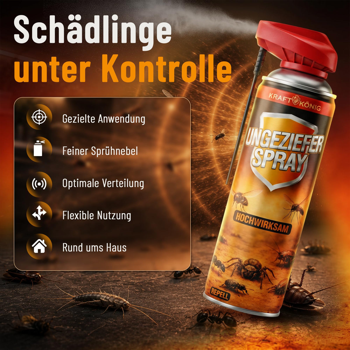 Ungezieferspray mit Sprührohr – 500ml – Bild 9
