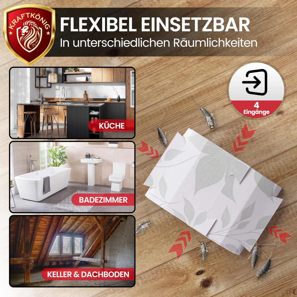Silberfischfalle 30 Stück – Bild 3