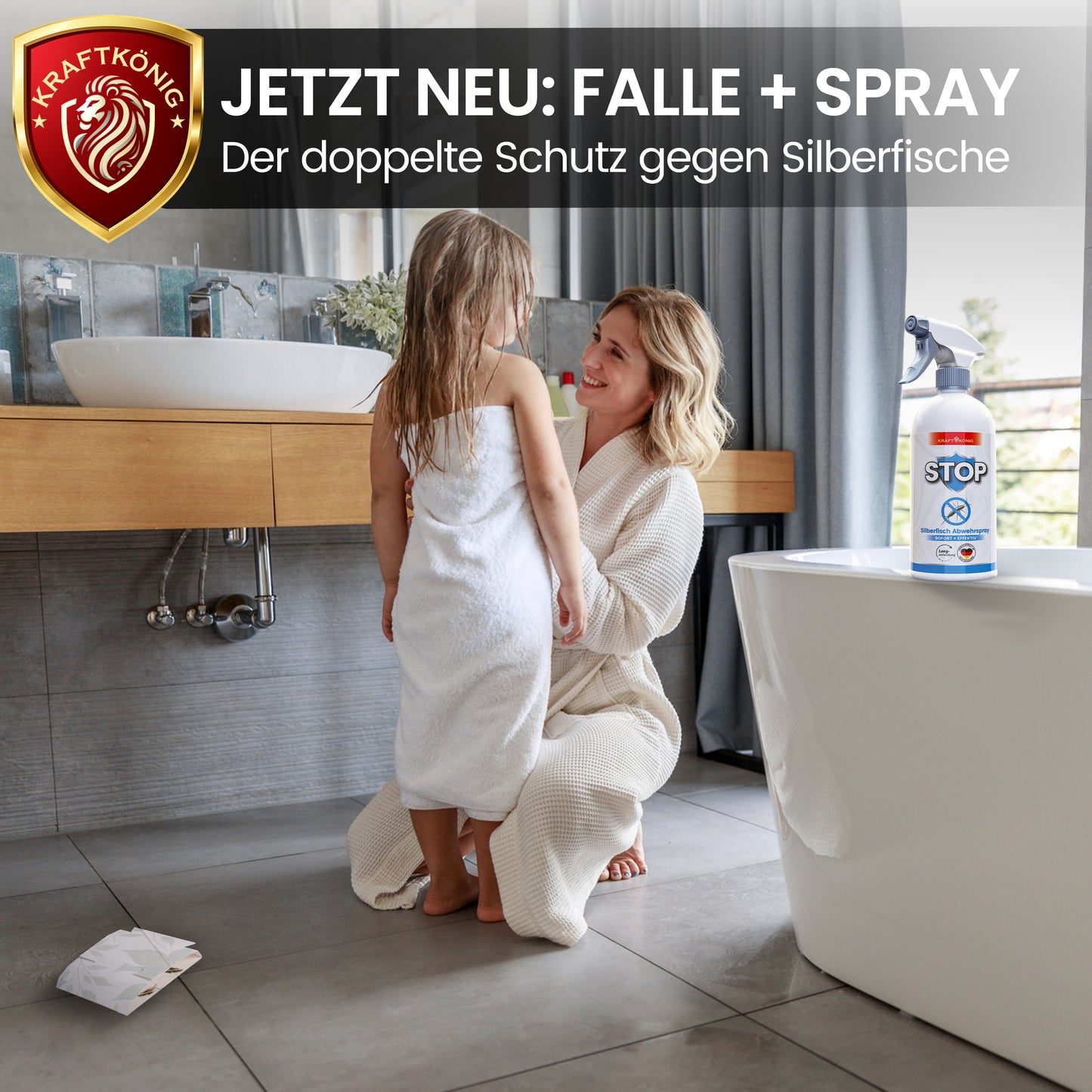 Silberfisch SET – Falle+Spray