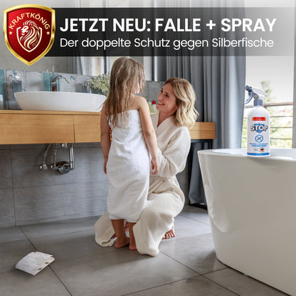 Silberfisch SET – Falle+Spray