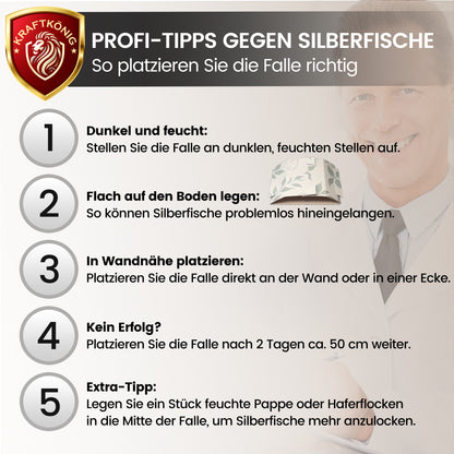 Silberfisch SET – Falle+Spray