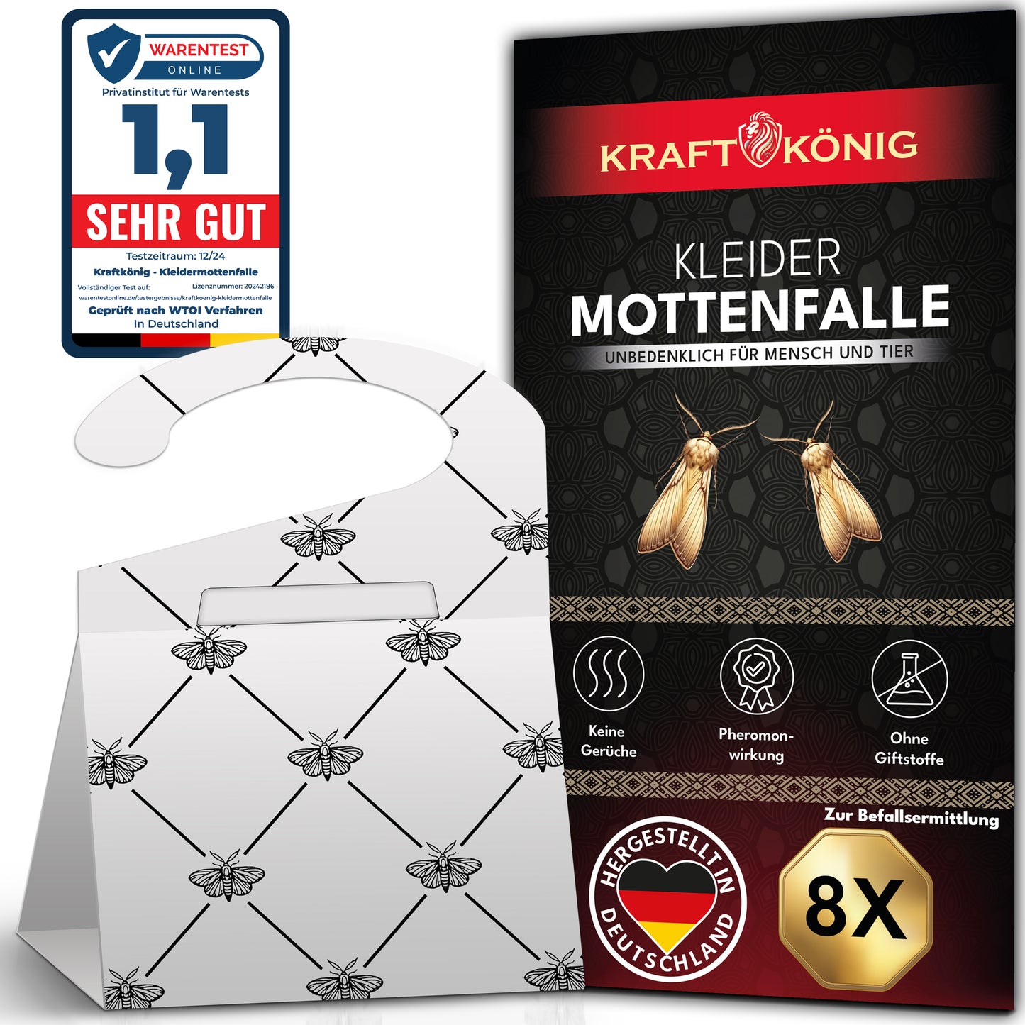 Kleidermottenfalle – 8 Stück