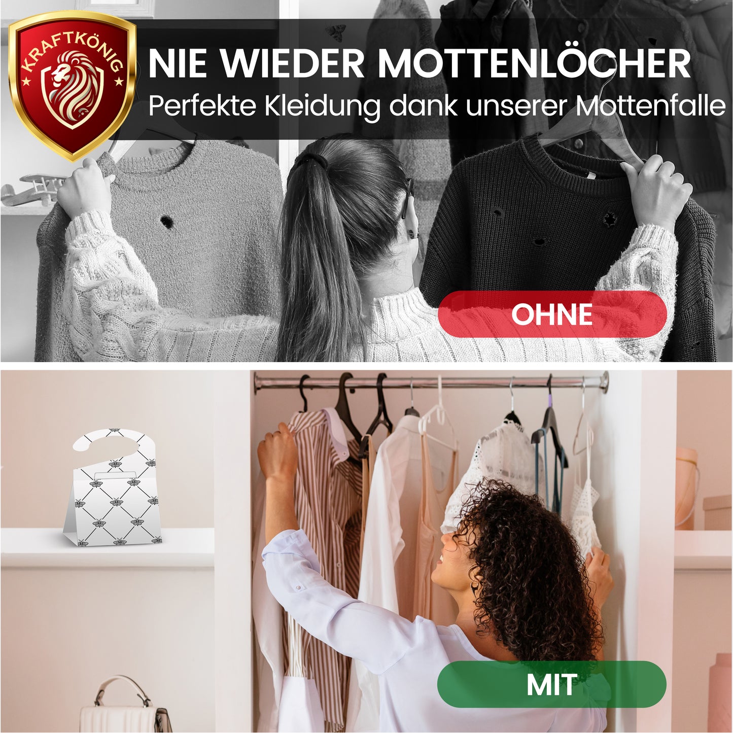 Kleidermottenfalle – 8 Stück