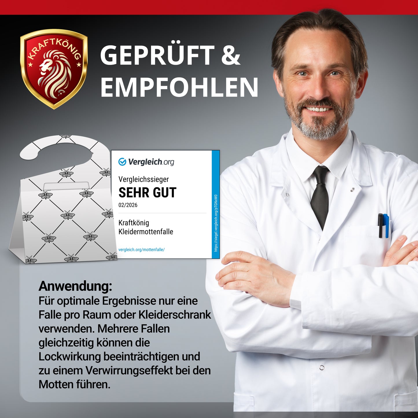 Kleidermottenfalle – 8 Stück