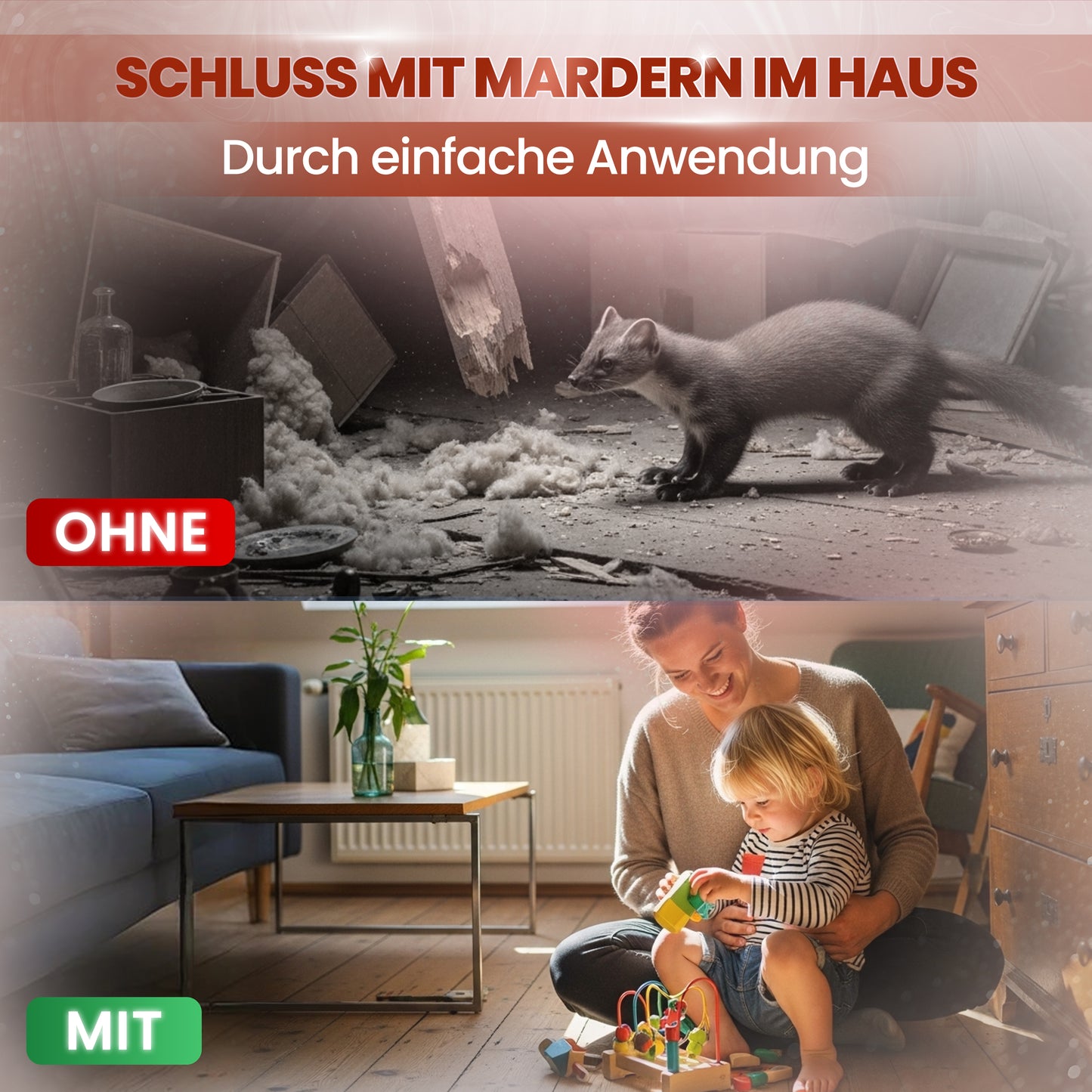 SET Marderkugel + Marderspray