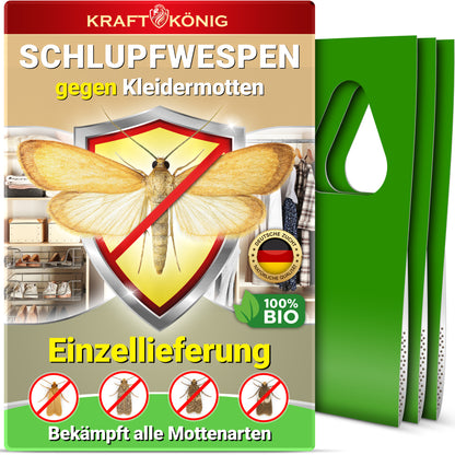 Schlupfwespen gegen Kleidermotten 1 - 25 Karten x 1 Lieferung