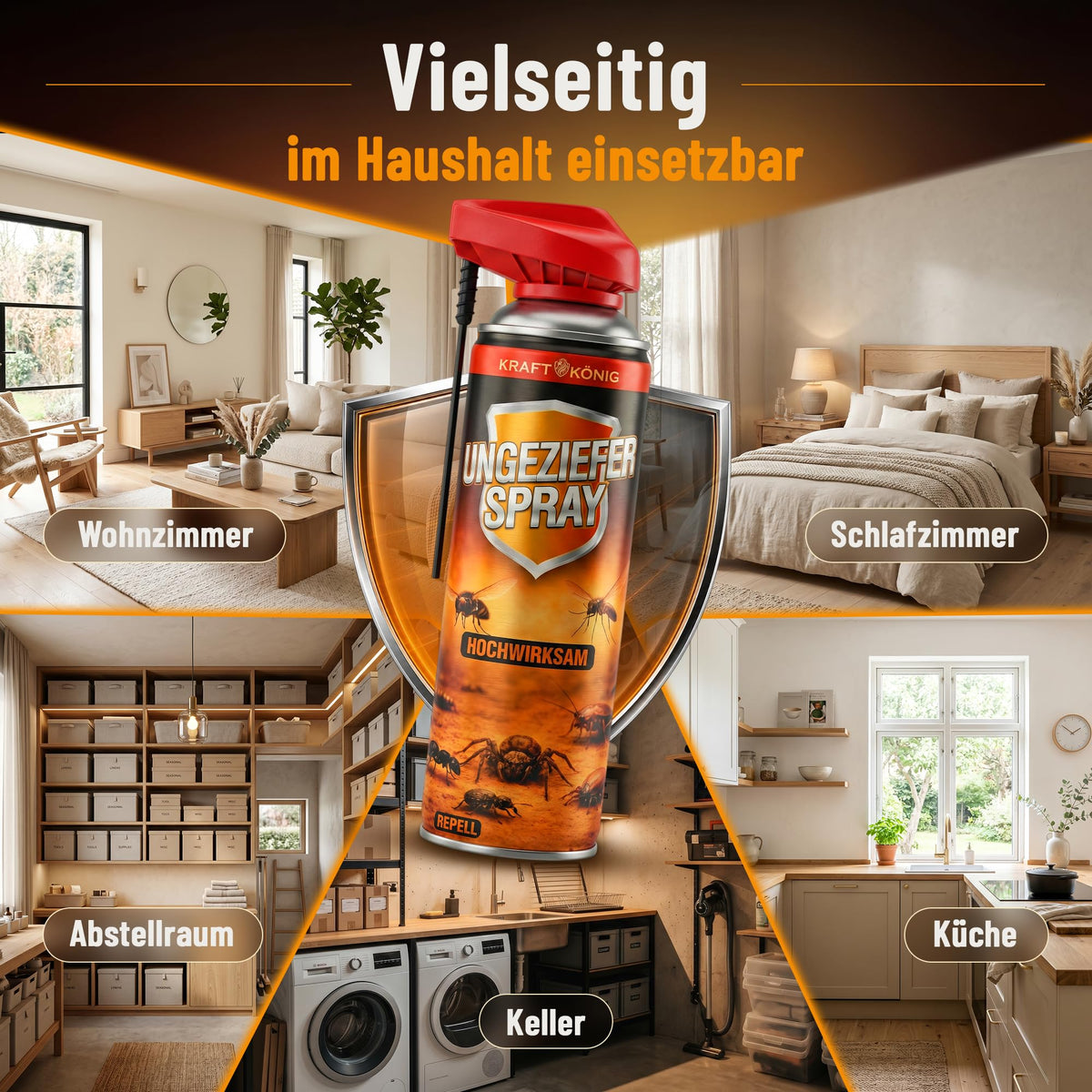 Ungezieferspray mit Sprührohr – 500ml – Bild 3